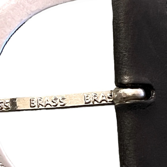 VTG 90s Calvin Klein Woven Belt with Brass Buckle - Picture 5 of 8